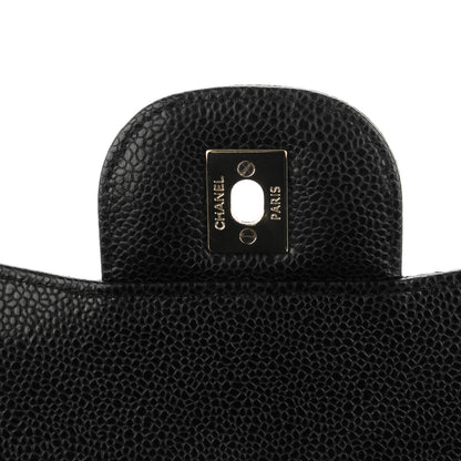 Chanel Caviar Quilted Jumbo Double Flap Black 6 of 8