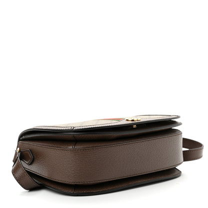 Gucci GG Supreme Monogram Web Small Ophidia Flap Messenger Bag Brown 4 of 10