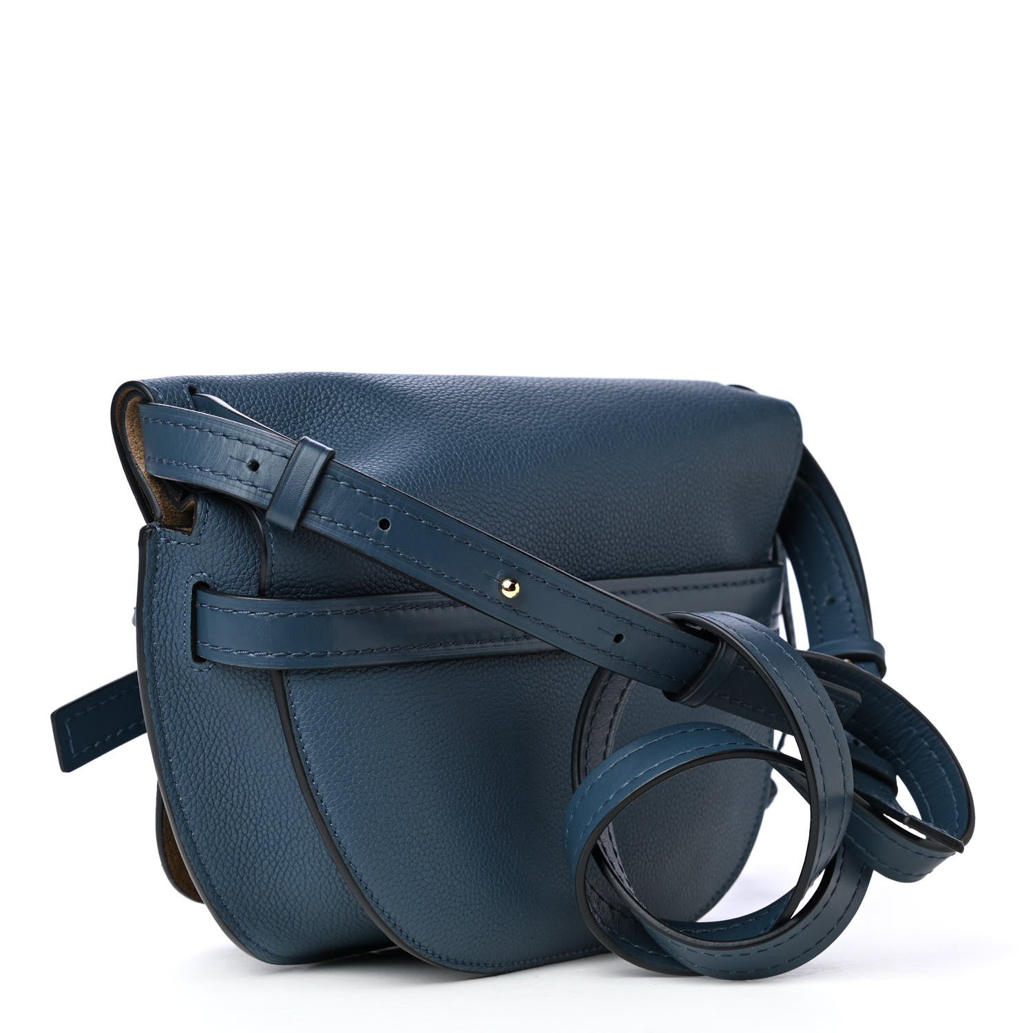 Loewe Grained Calfskin Small Gate Crossbody Bag Steel Blue 2 of 4