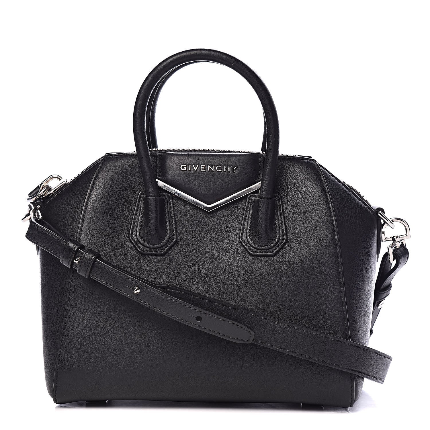 Givenchy Calfskin Mini Metal Antigona Black 1 of 11