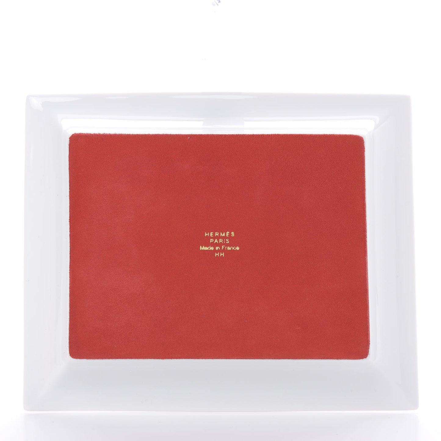 Porcelain Sellier Change Tray Rouge Or