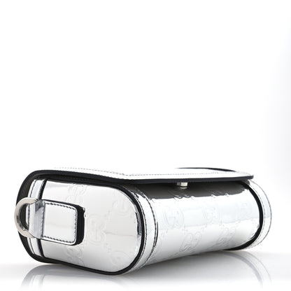 Gucci Guccissima Mirror Effect Mini Crossbody Silver Sphinx 4 of 14