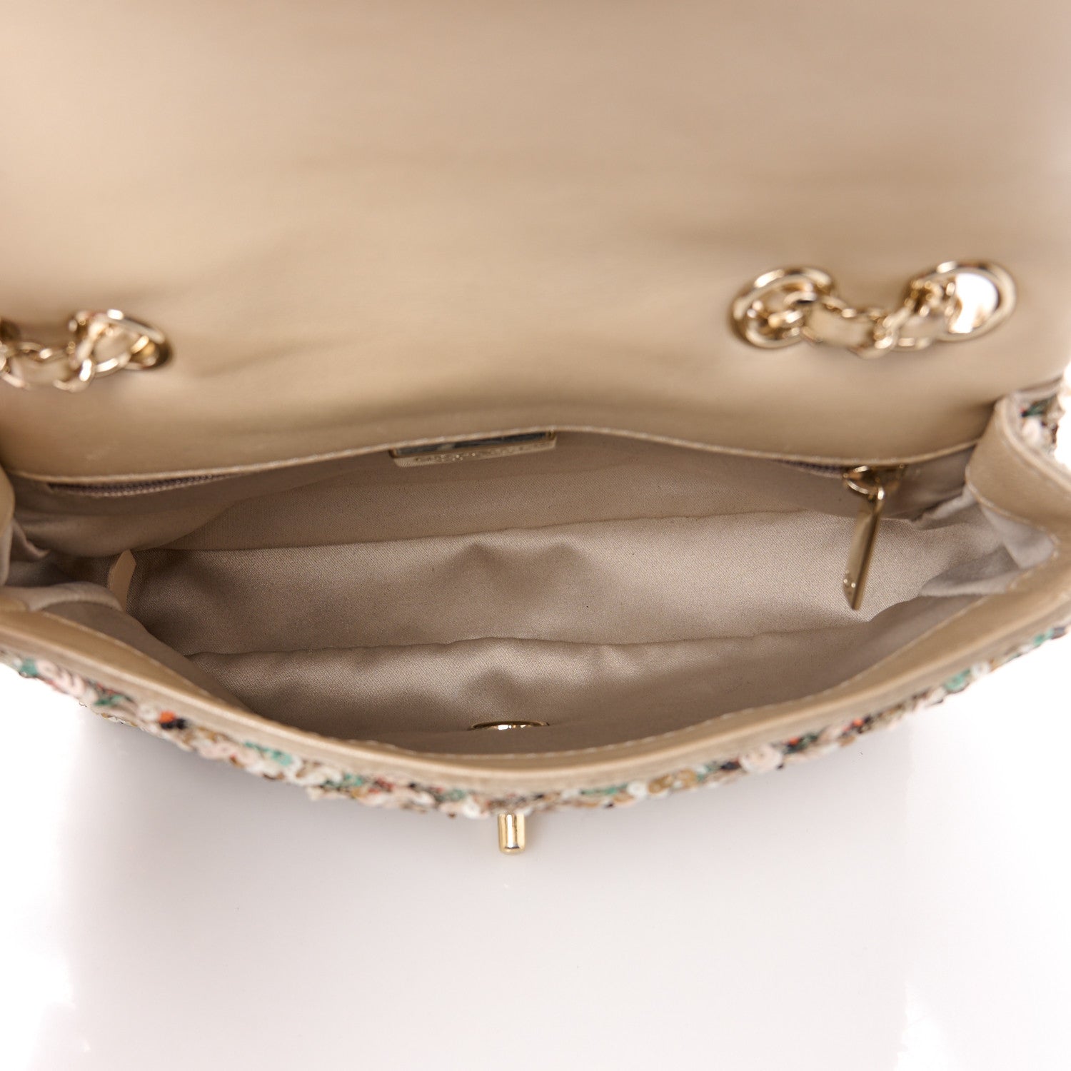 Chanel Sequin Small Single Flap Gold Multicolor 5 of 11