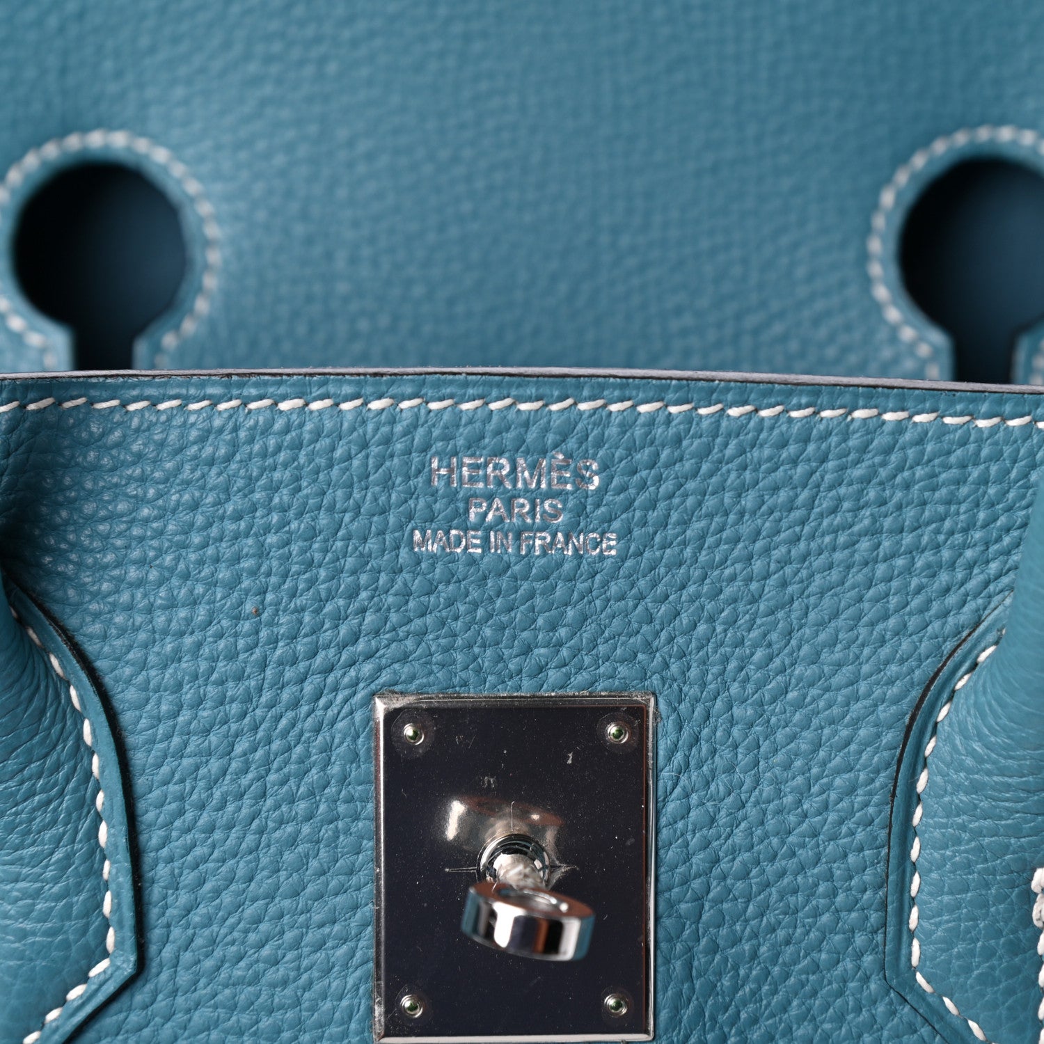Hermes Togo Birkin 35 Blue Jean 6 of 9