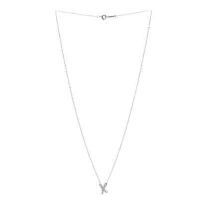 Tiffany Platinum Diamond Paloma Picasso Graffiti X Pendant Necklace 3 of 6