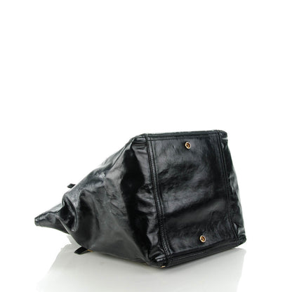 Saint Laurent Textured Patent Large Downtown Tote Black 4 of 7