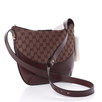 Gucci GG Monogram Calfskin Medium Arli Shoulder Bag Sahara Rubino Chardonnay 3 of 9