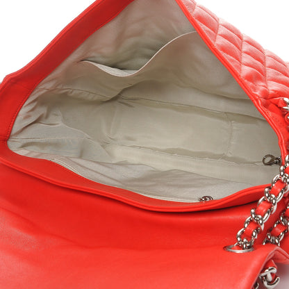 Chanel Washed Lambskin Quilted Maxi Chain Around Flap Red 5 of 7