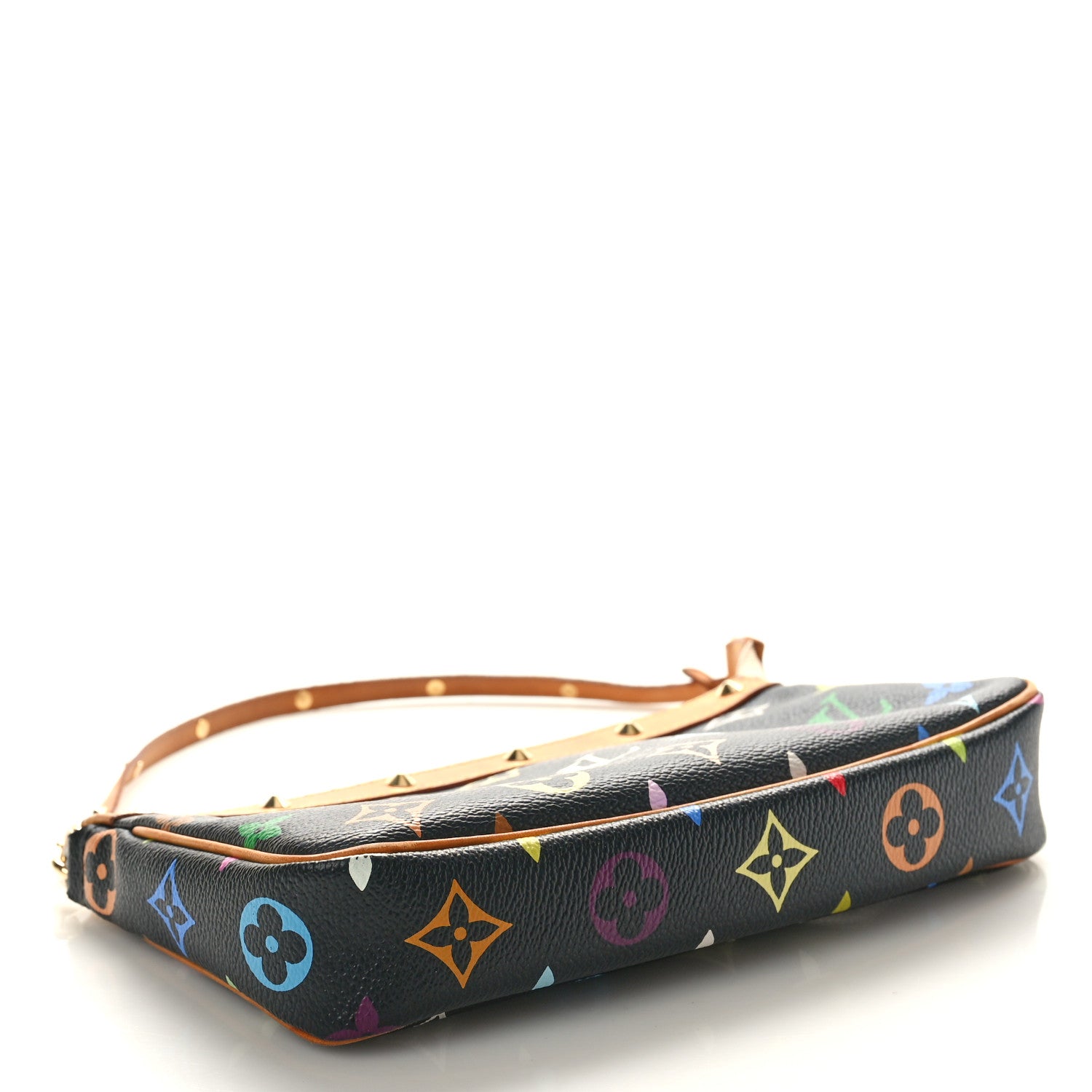Louis Vuitton Monogram Multicolor Pochette Accessories Black 4 of 9