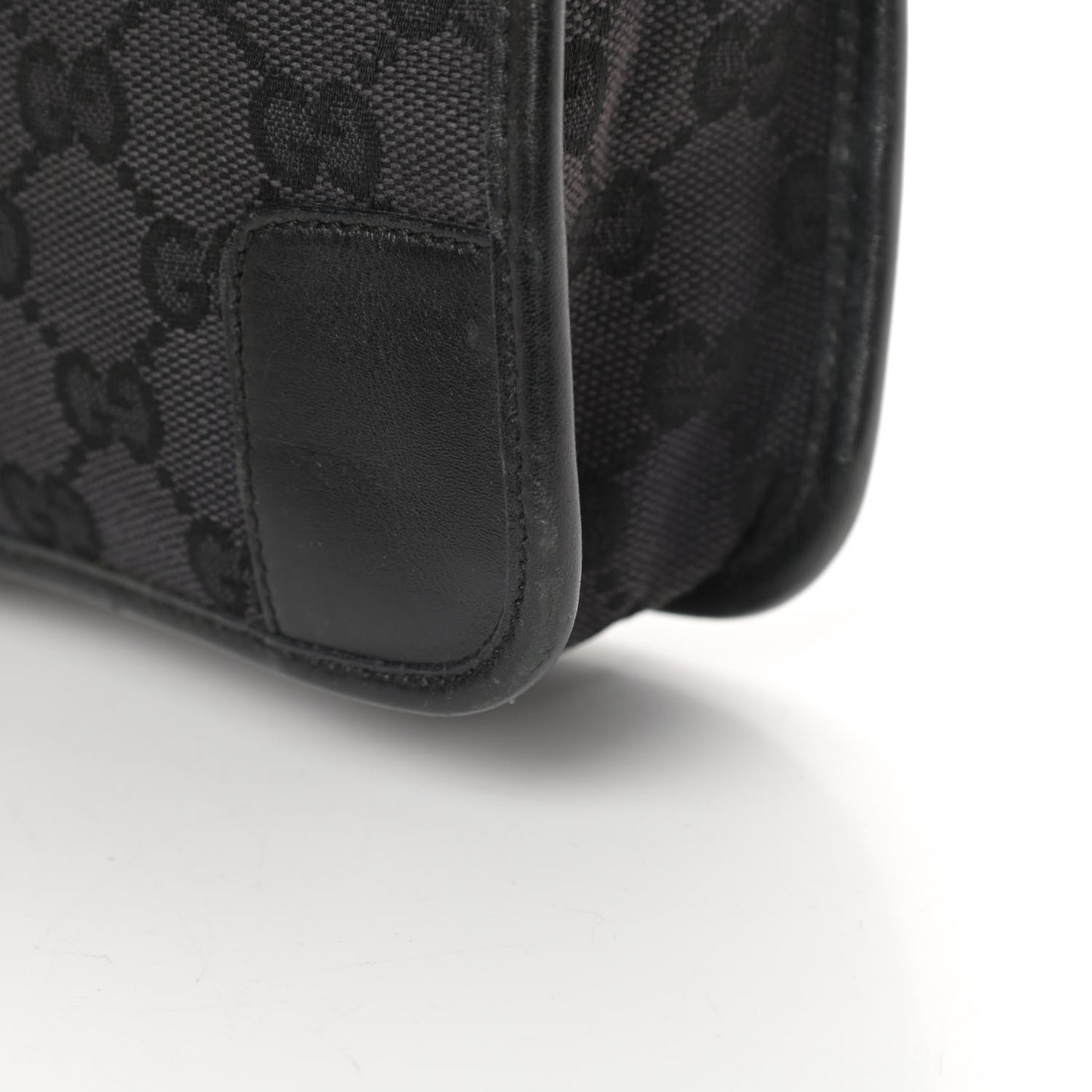 Nylon Monogram Shoulder Bag Black