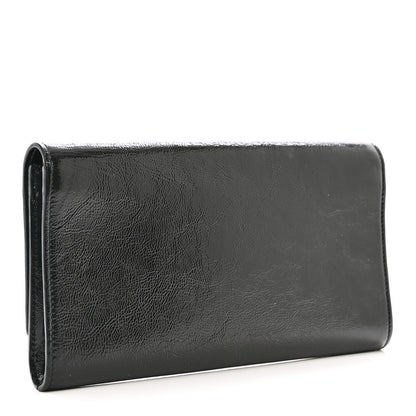 Saint Laurent Textured Patent Monogram Small Belle De Jour Clutch Black 3 of 7
