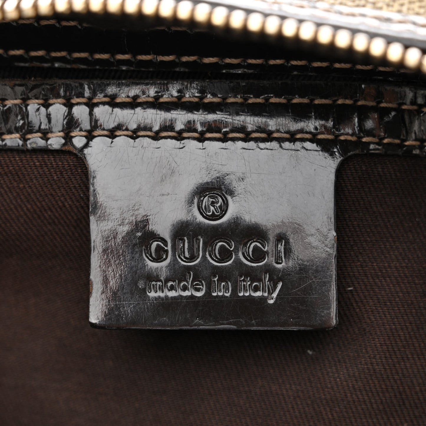GG Plus Monogram Medium Joy Boston Dark Brown