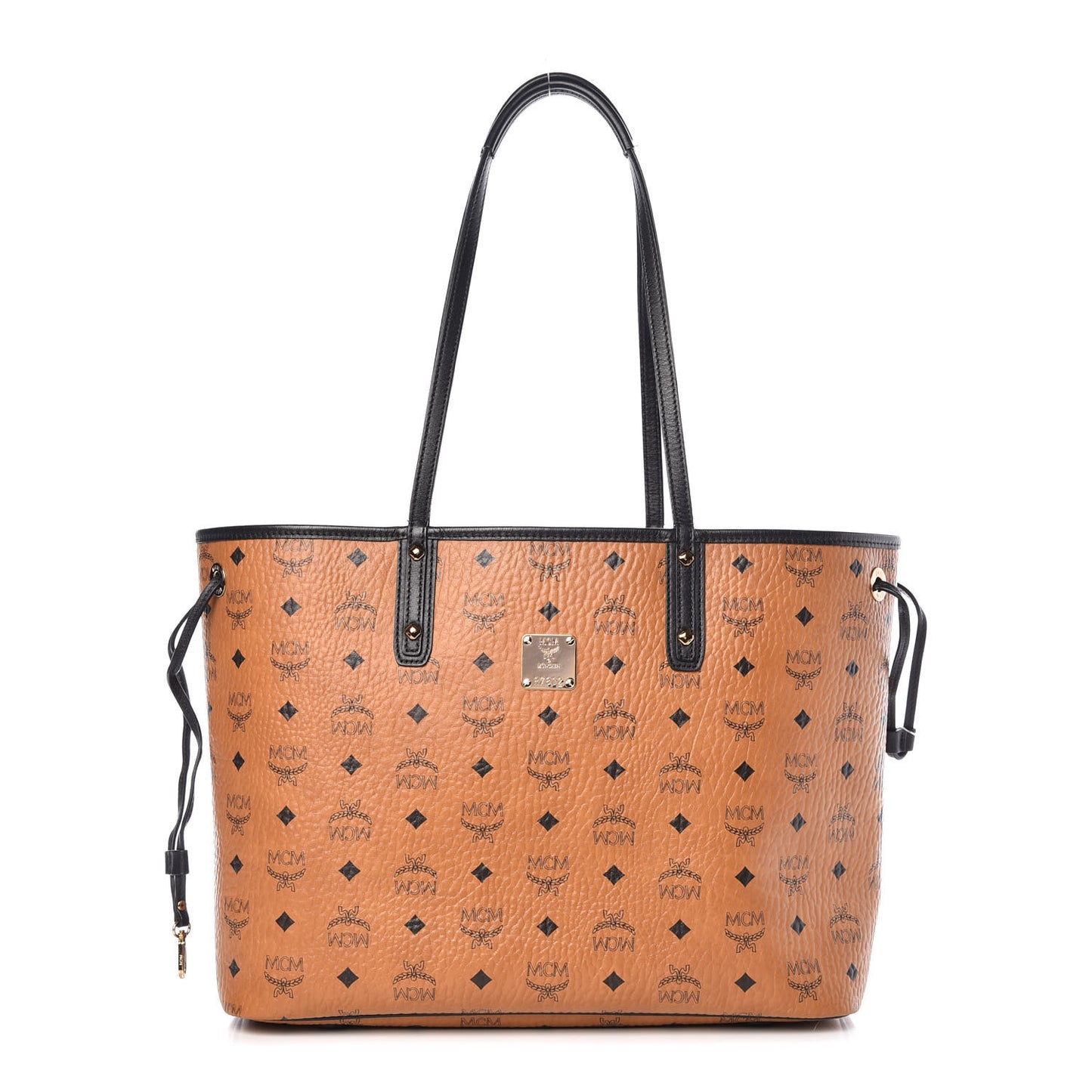 Metallic Galaxy Visetos Medium Project Reversible Shopper Tote Cognac Multicolor