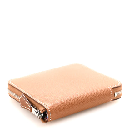 Hermes Epsom Silk'In Compact Wallet Gold Cassis Vert Fizz 4 of 7