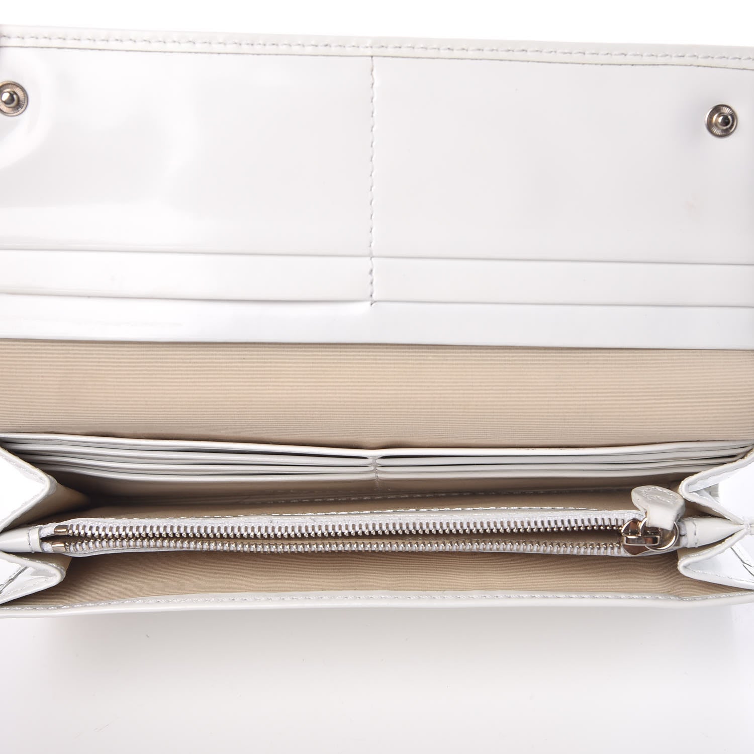 Mulberry Patent Continental Wallet White 5 of 11