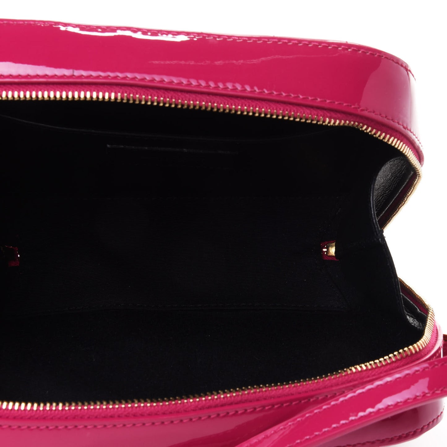 Patent Matelasse Monogram Vicky Camera Bag Bubblegum