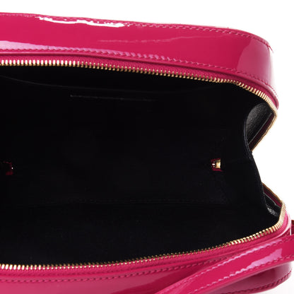 Saint Laurent Patent Matelasse Monogram Vicky Camera Bag Bubblegum 4 of 4