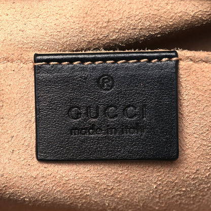 Gucci Calfskin Matelasse Small GG Marmont Chain Shoulder Bag Black 6 of 10