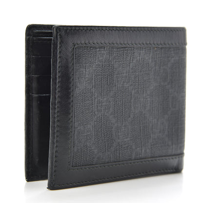 Gucci GG Supreme Monogram Bi-Fold Wallet Black Grey 3 of 10