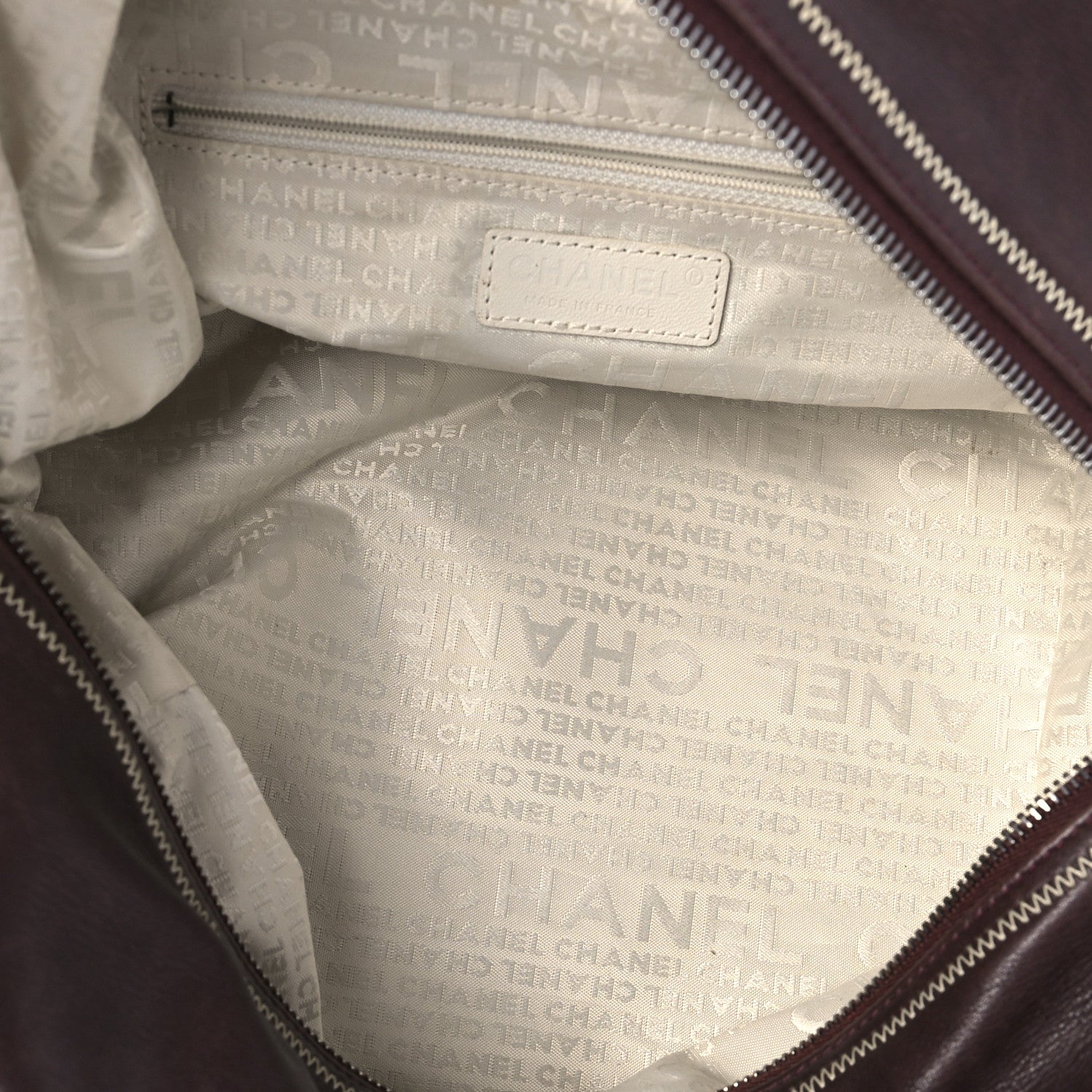 Chanel Deerskin Stitched Medium Bowler Brown 5 of 11