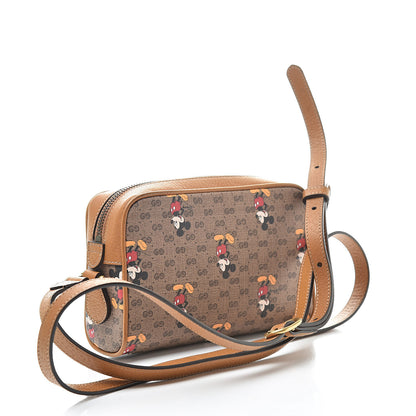 Gucci X DISNEY Mini Vintage GG Supreme Monogram Mickey Mouse Shoulder Bag Beige Vintage Sun Oil 3 of 14