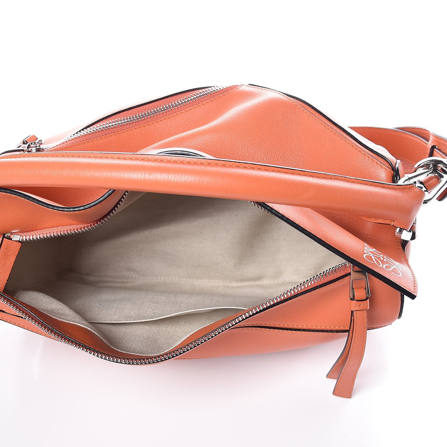 Calfskin Medium Puzzle Bag Coral