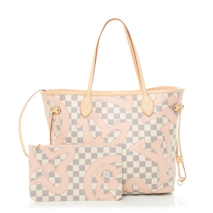 Louis Vuitton Damier Azur Tahitienne Neverfull MM 1 of 9