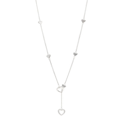 Tiffany Sterling Silver Heart Lariat Necklace 1 of 4