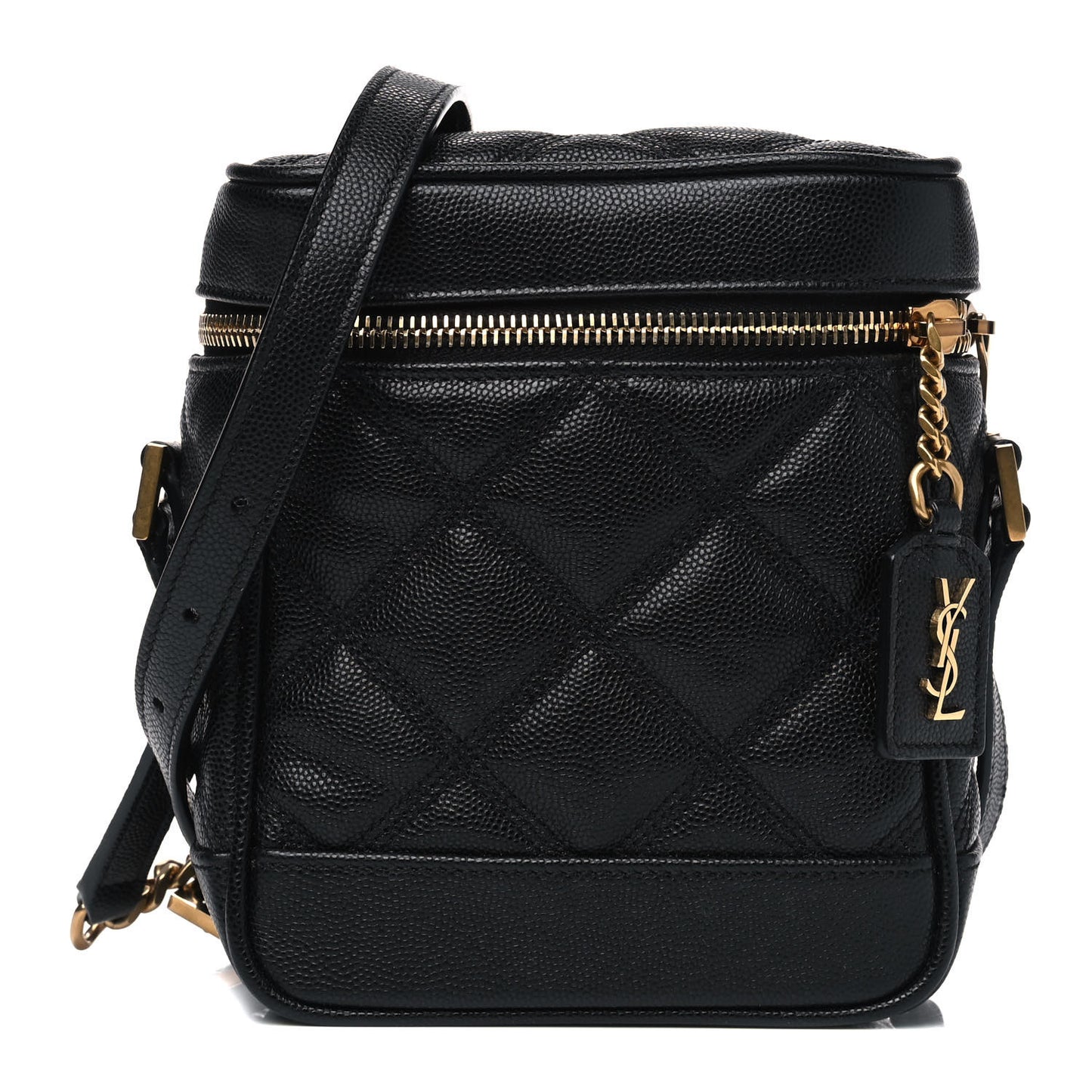 Grain de Poudre Quilted 80's Vanity Bag Black