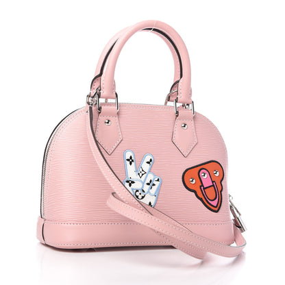 Louis Vuitton Epi Stickers Alma BB Rose Ballerine 3 of 9