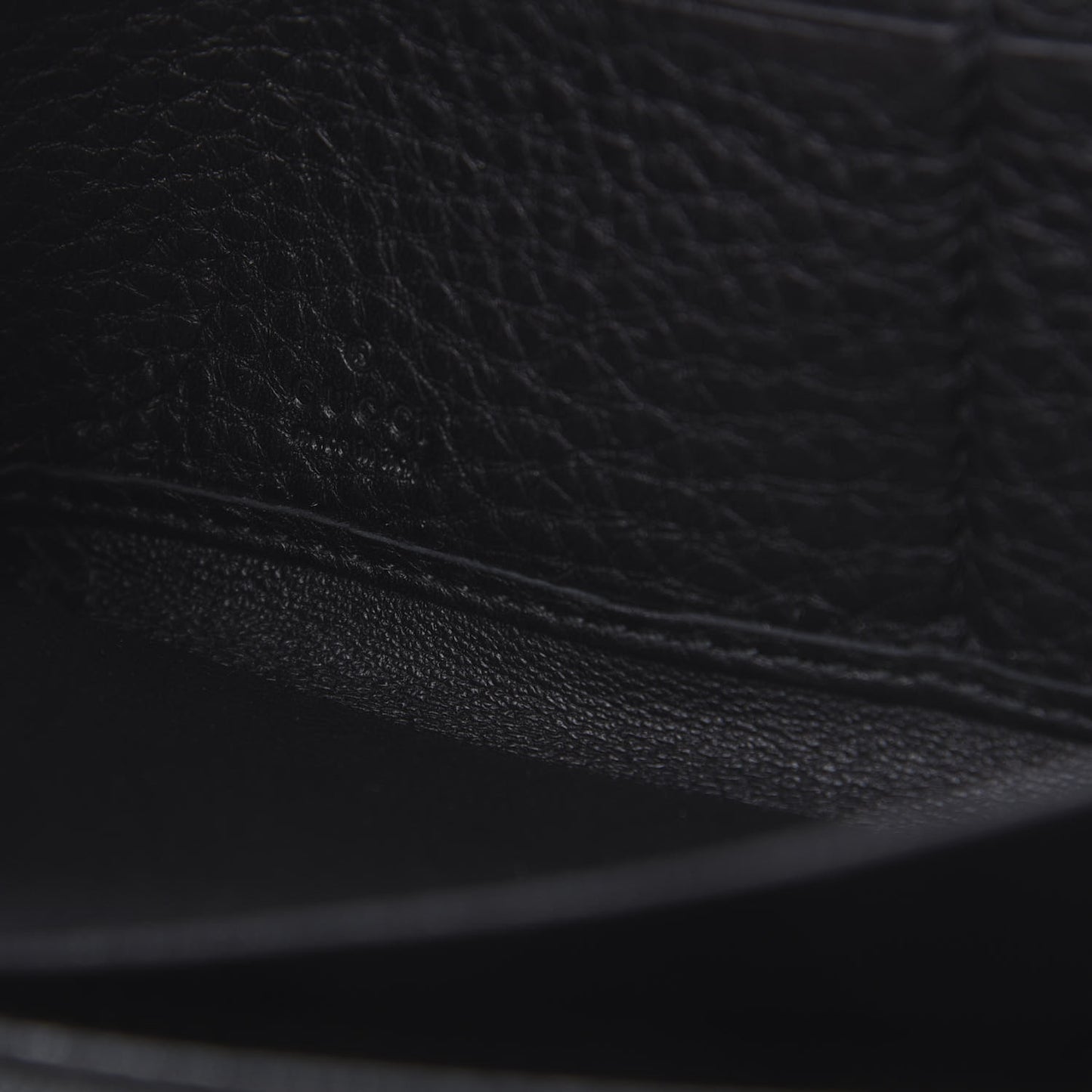 Pebbled Calfskin Soho Zip Around Wallet Black