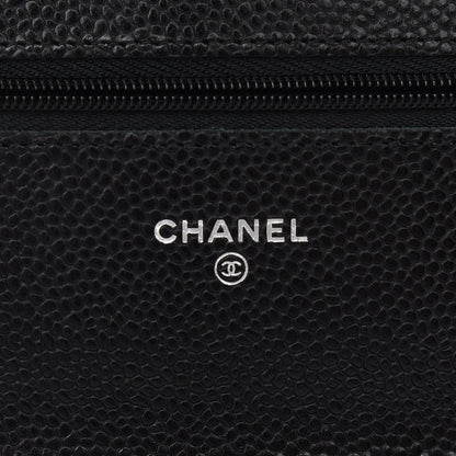 Chanel Caviar Quilted Wallet On Chain WOC Black 6 of 10