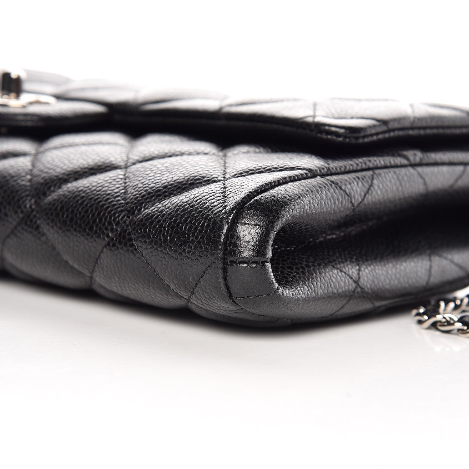 Chanel Caviar Quilted Clutch With Chain Flap Black 6 of 9