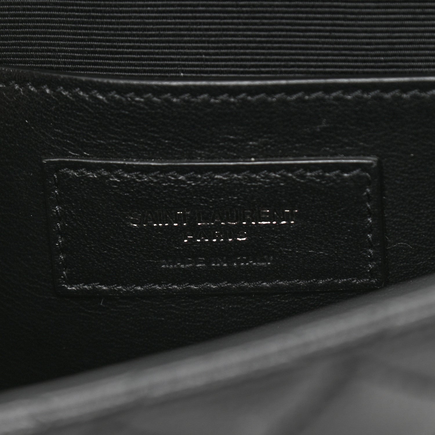 Saint Laurent Grain De Poudre Textured Mixed Matelasse Triquilt Small Monogram Satchel Black 7 of 10