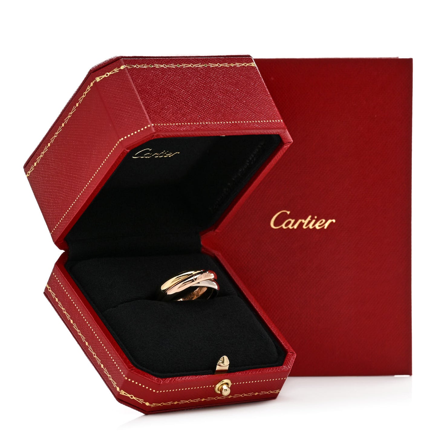 18K Pink Yellow White Gold Classic Trinity Ring 60 9
