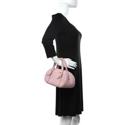 Christian Dior Calfskin Cannage Handbag Pink 2 of 13