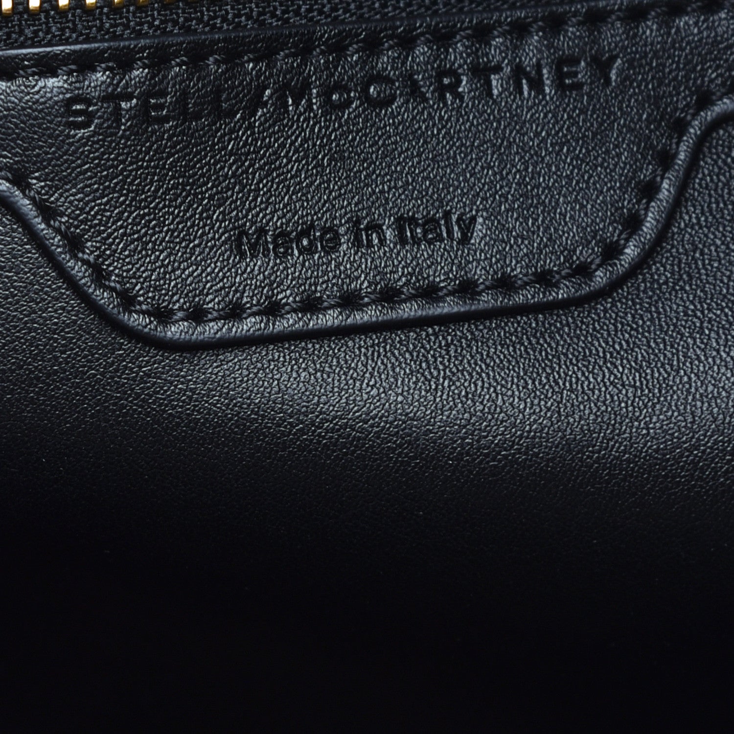 Stella McCartney Eco Alter Nappa Shearling Popper Bucket Bag Black White 6 of 8