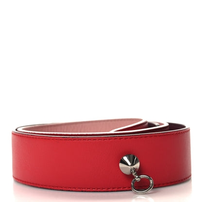Fendi Vitello Dolce Tri-Color Buttoned Strap You Red Pink Purple 2 of 4