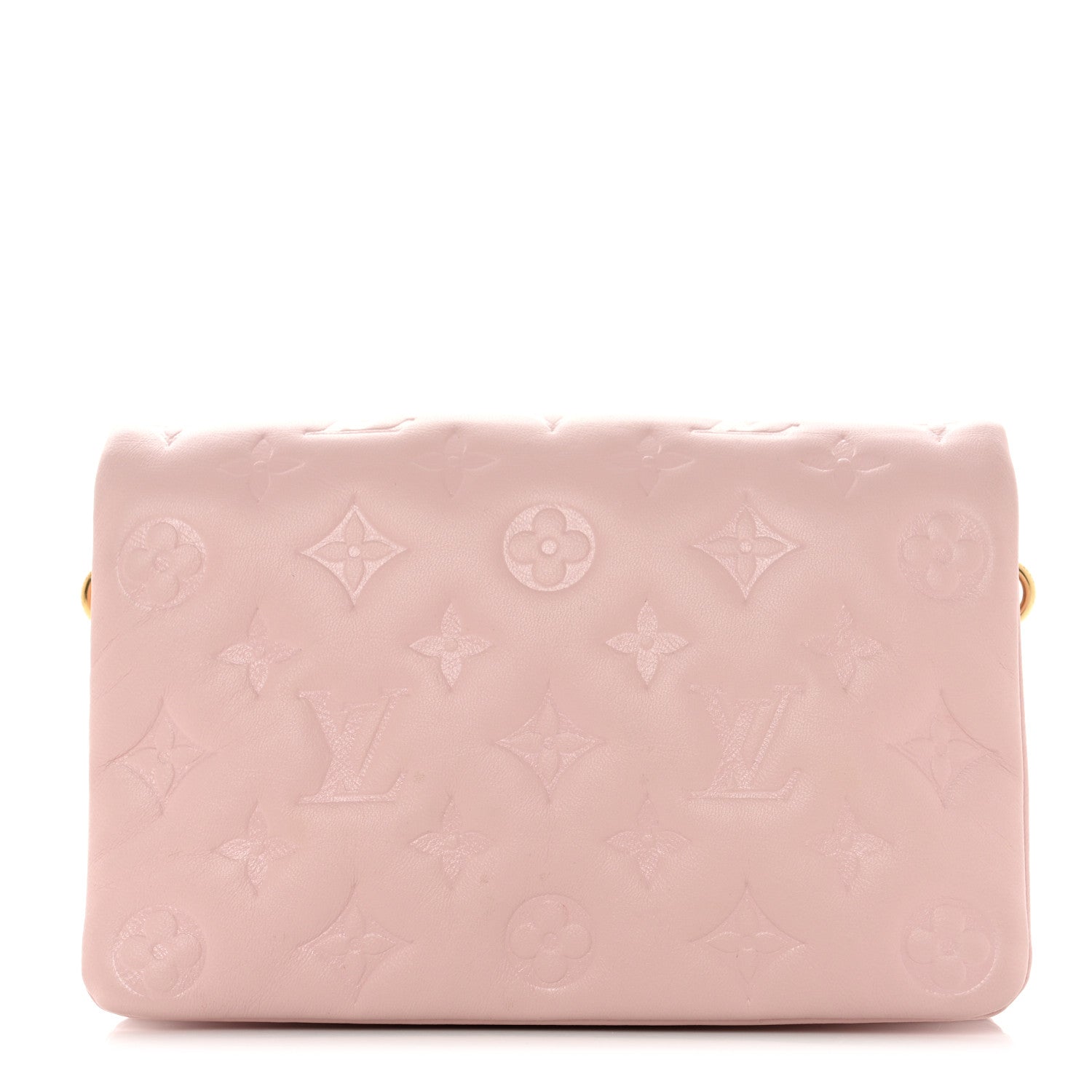 Louis Vuitton Lambskin Embossed Monogram Pochette Coussin Rose 1 of 13
