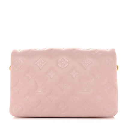 Louis Vuitton Lambskin Embossed Monogram Pochette Coussin Rose 1 of 13