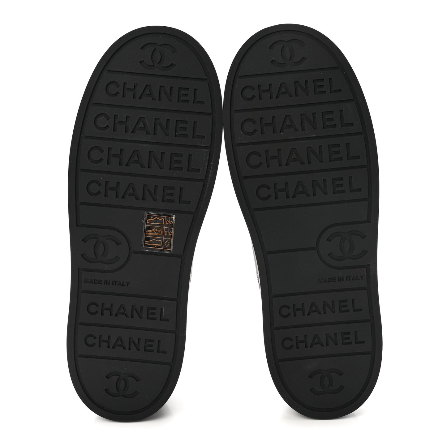 Lambskin Printed Logo Sneakers 37.5 Black