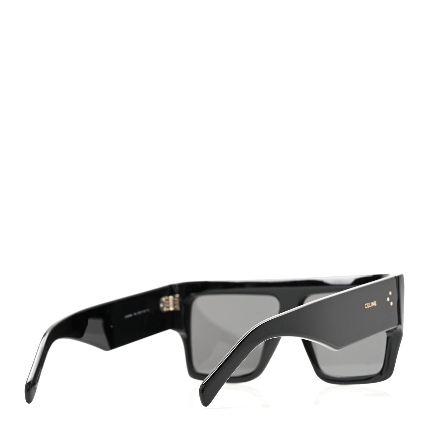 Acetate Flat Top Rectangular Sunglasses CL400921 Black