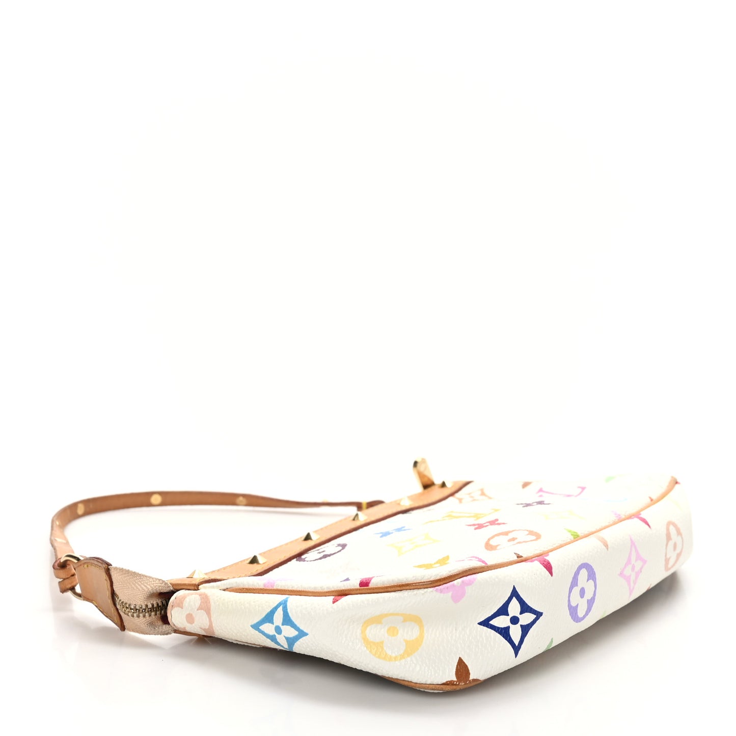 Monogram Multicolor Pochette Accessories White