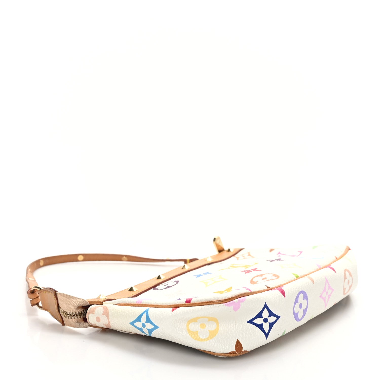 Louis Vuitton Monogram Multicolor Pochette Accessories White 4 of 9