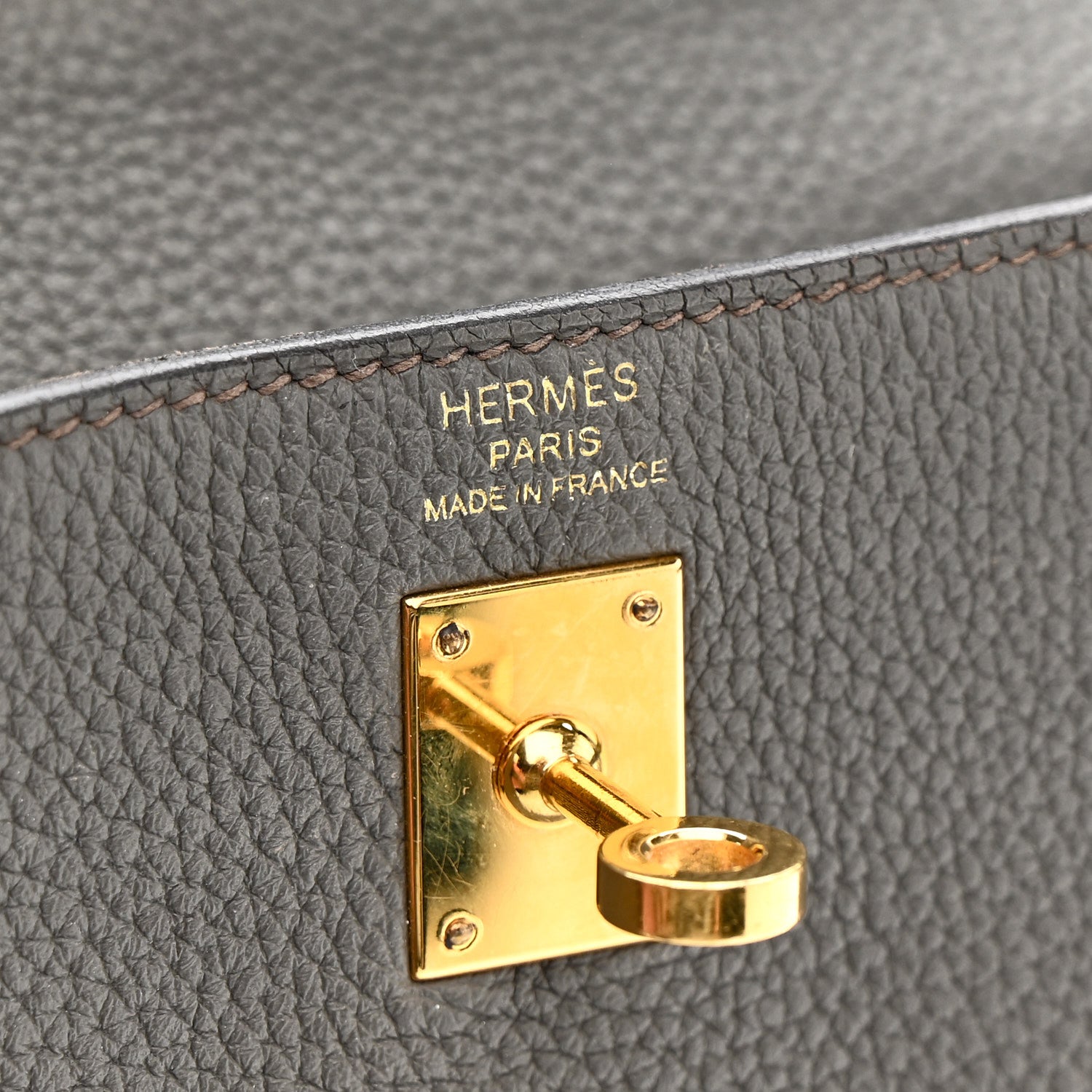 Hermes Togo Kelly Retourne 25 Etain 6 of 12