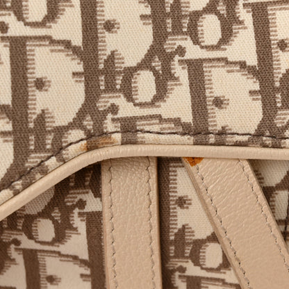 Christian Dior Monogram Vintage Flowers Saddle Bag Beige 11 of 16