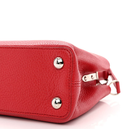 Louis Vuitton Taurillon Capucines BB Rubis 8 of 11