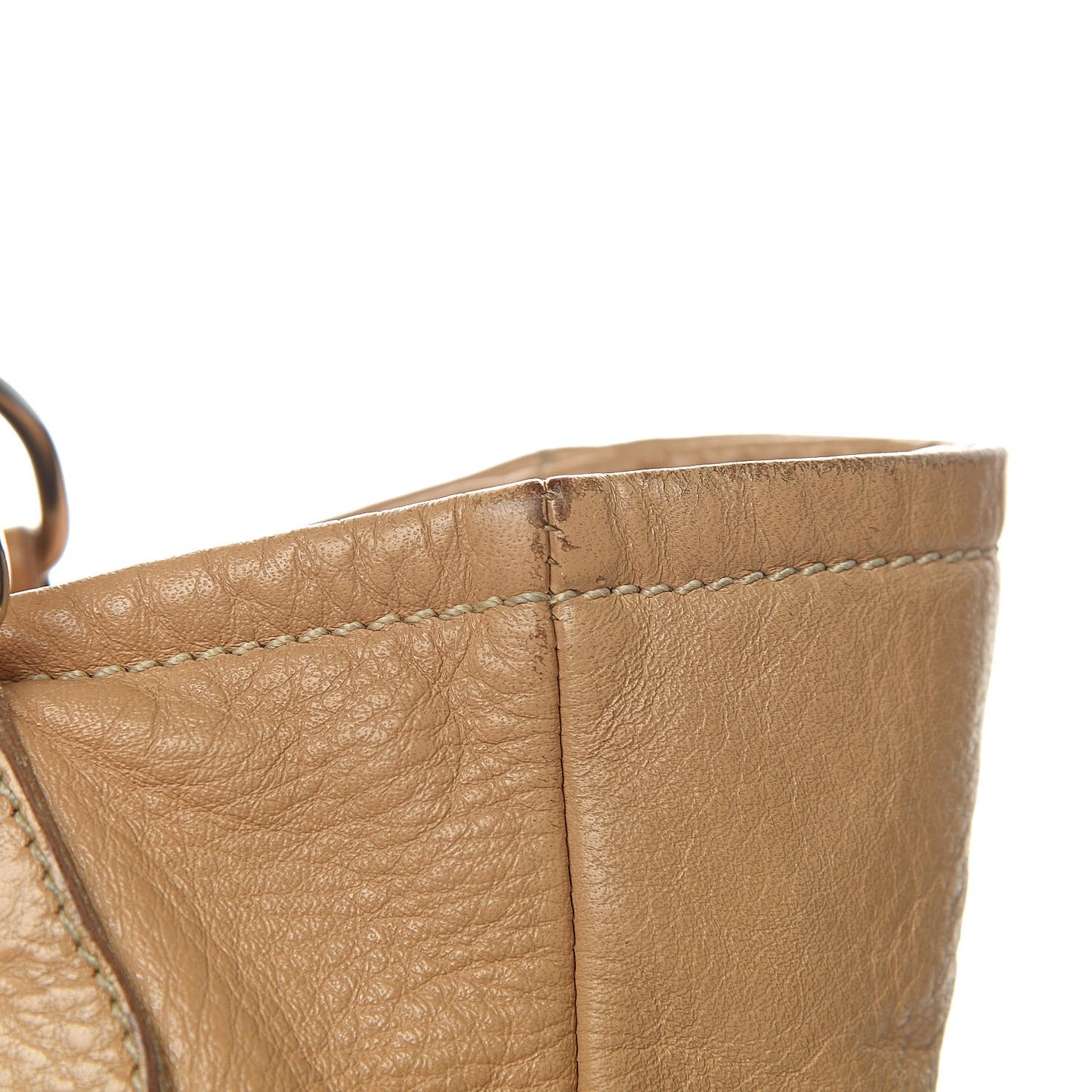 Vitello Daino Buckle Tote Sabbia