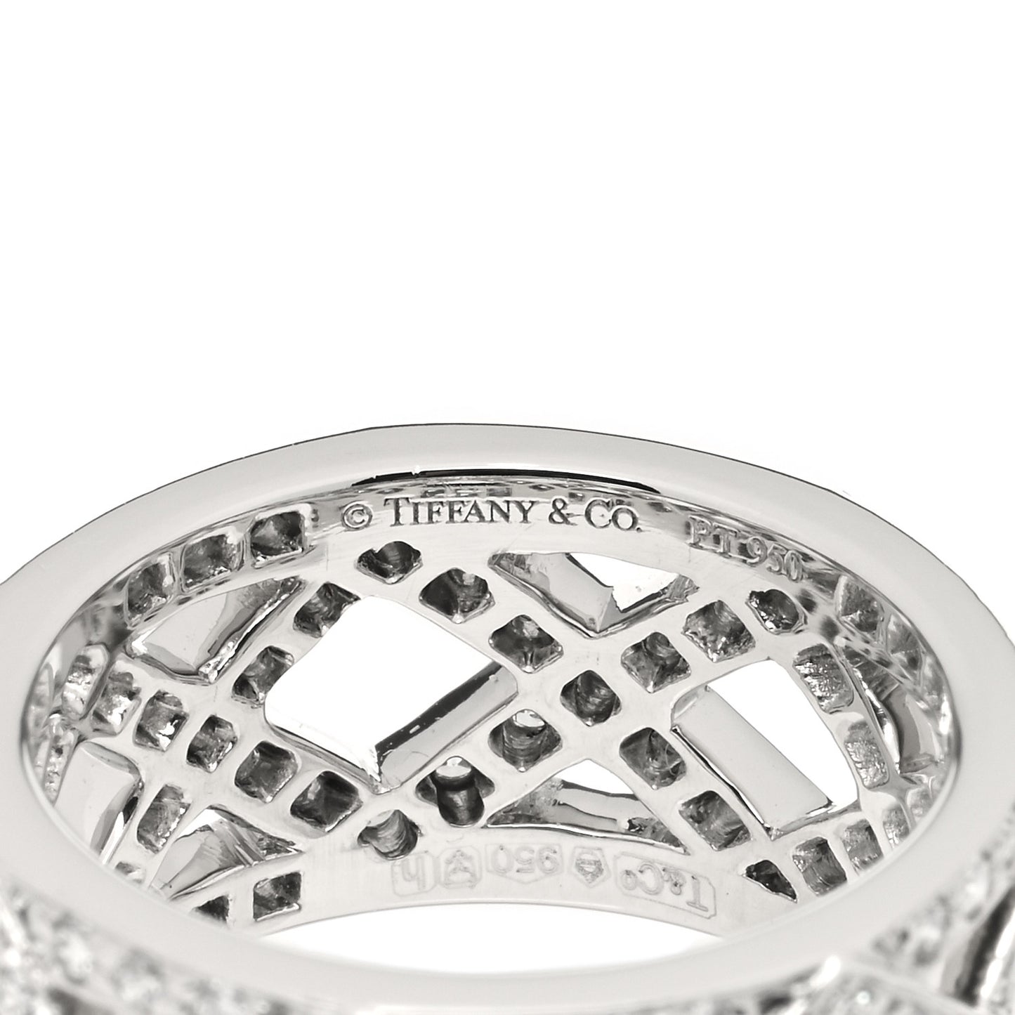 Platinum Diamond Legacy Celebration Braided Band Ring 46 3.75