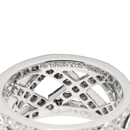 Tiffany Platinum Diamond Legacy Celebration Braided Band Ring 46 3.75 3 of 3